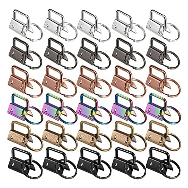 Keychain Fob Wristlet Hardware with Key Ring Key Fob Chain Hardware