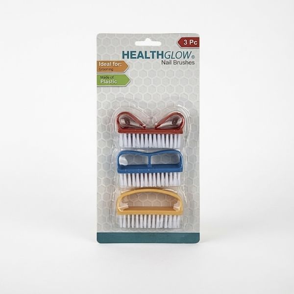 Stylish Pack of 3 Assorted Nail Brushes