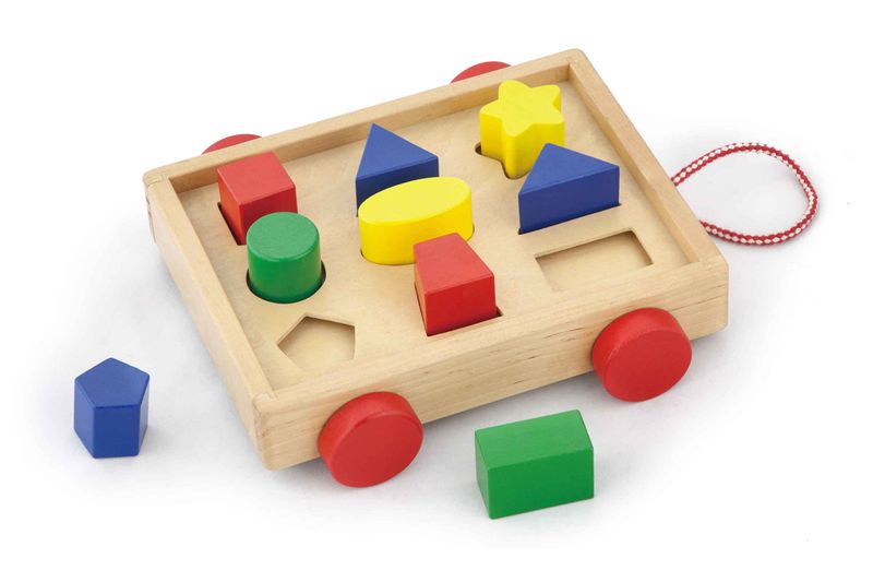 Viga Pull Along Shape Sorting Cart