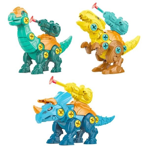 3x Jurassic Dinosaurs with Screwdriver DIY Self - Assembly (B4755, 56, 57)