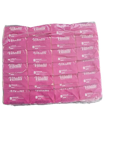 Vitalli Everyday Sanitary Pads - 24 Packs of 8 Pads (Regular)