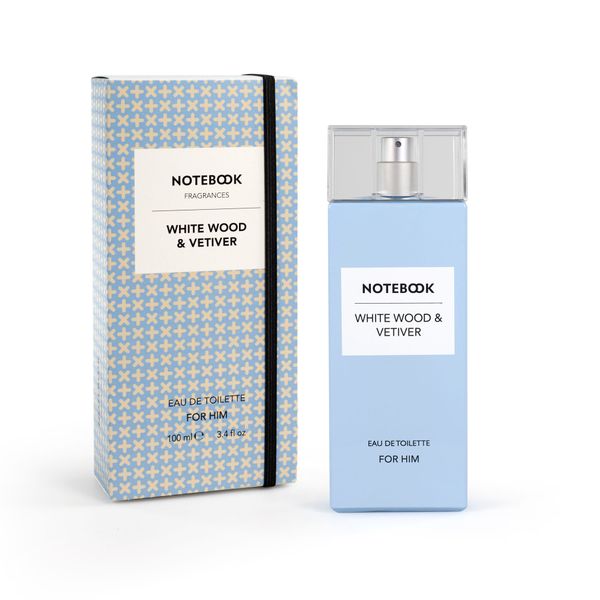 Notebook White Wood &amp; Veriter for Him
