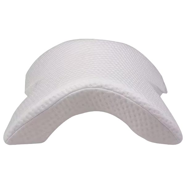 Health U-Shaped Curved White Memory Foam Neck &amp; Arm Support Pillow - 35cm