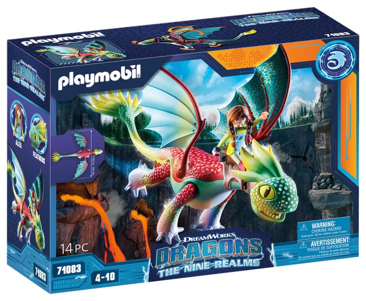 Playmobil - Dragons: The Nine Realms - Feathers and Alex - 14 Pieces
