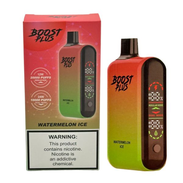 Boost Plus 20000 Puffs Disposable Vape With 25ml Watermelon Ice