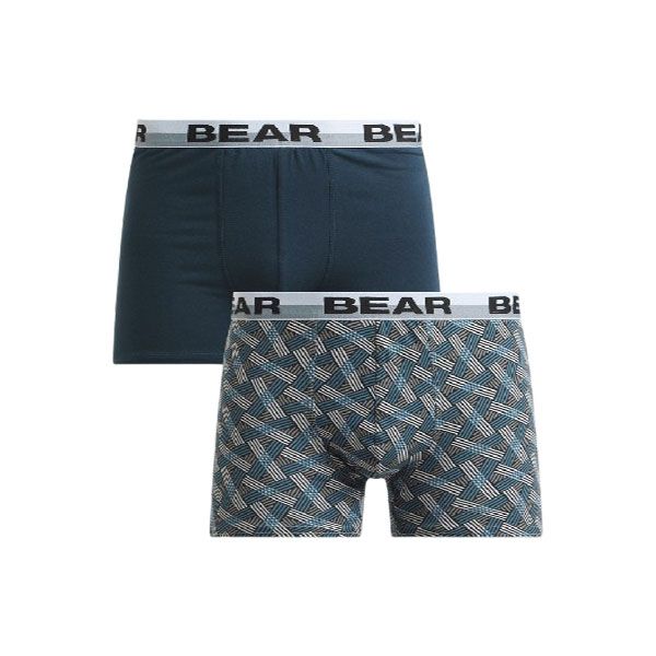 BEAR Men's Navy/Geo Print 2 Pack Trunks