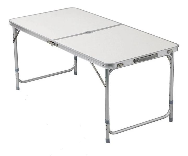 Outdoor Folding Aluminium Table - 6-Seater, Pre-Assembled
