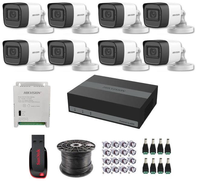 Hikvision 8 Channel 1080p eSSD Complete Kit - New Model