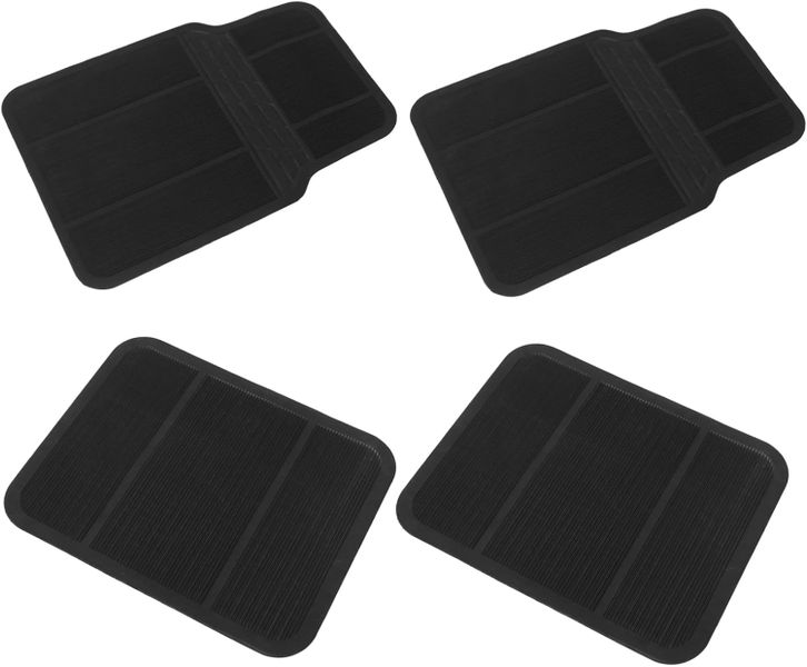 Universal Rubber Car Floor Mats - Front &amp; Rear Set