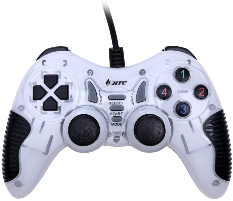 Dual Vibration USB Wired Gaming Gamepad Controller WHITE CN2021 Buy