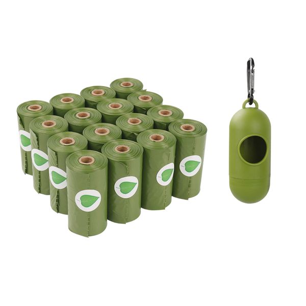 Biodegradable Pet Poop Waste Bags 240pcs &amp; 1 Dispenser Set