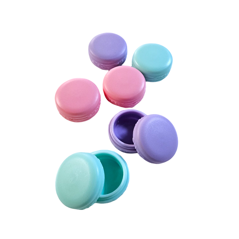 Pastel Macaron Decanting Mini Containers (10g x 6) - Pink, Purple, Blue
