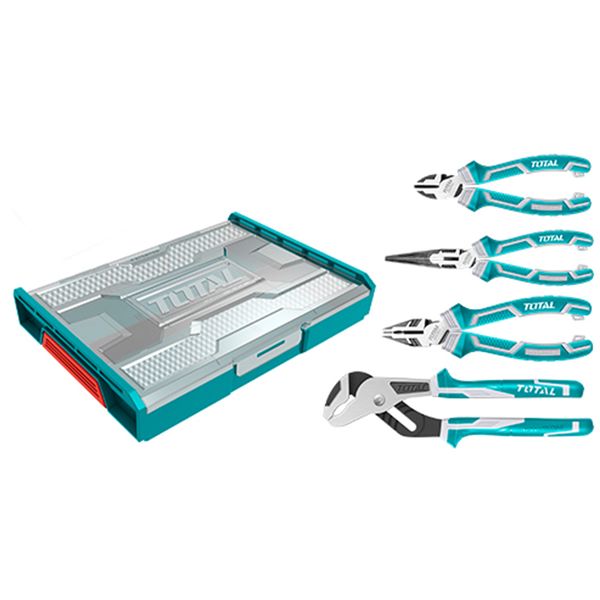 TOTAL 4 Piece Pliers Set