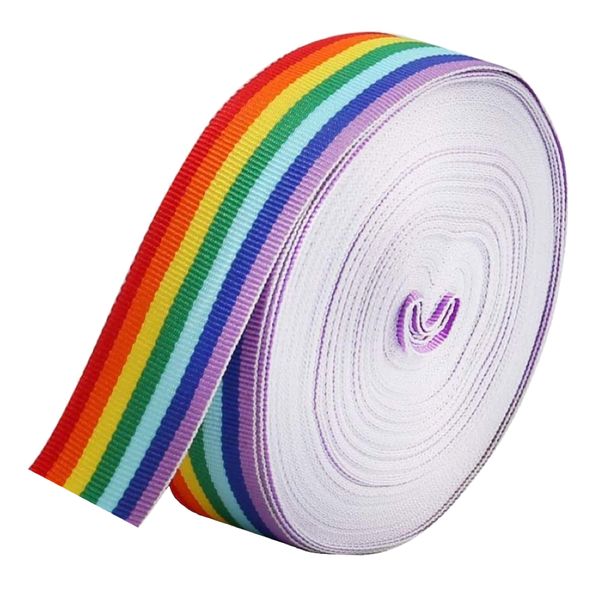 Craft Stationery Rainbow Pride Decorative Present Wrapping Ribbon Roll
