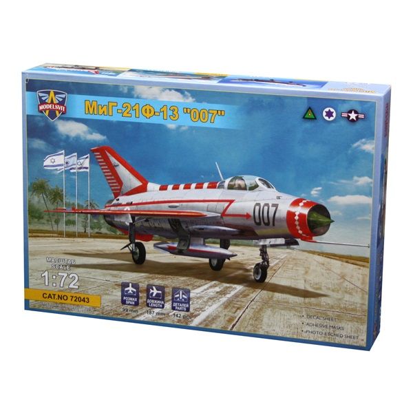Modelsvit 72043 1/72 Mig-21F-13 "007