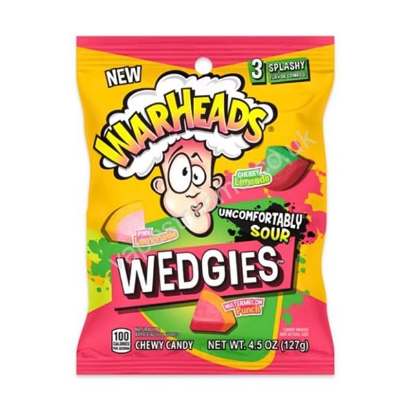 Warheads Wedgies Peg Bag 127g