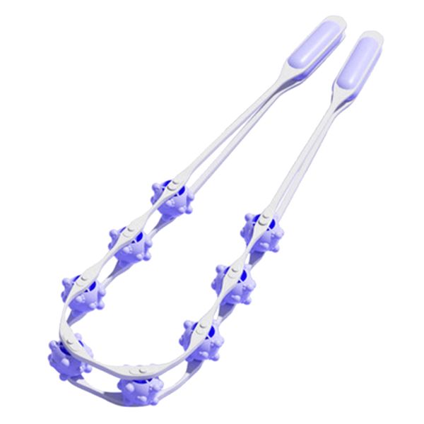 Multifunction Soft Belt Design Handheld Back Pull Roller Massager - Pink