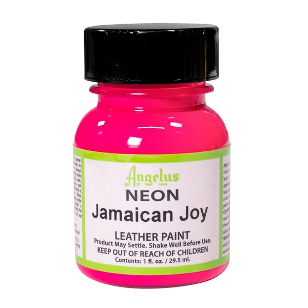 Angelus Acrylic Leather Paint - Jamaican Joy Pink 1oz