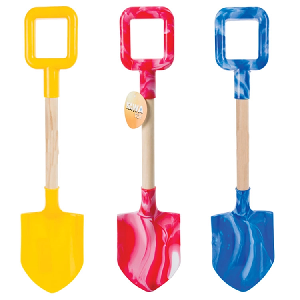 Kitro Wooden Handle Beach Spade Set 3 Piece 40cm