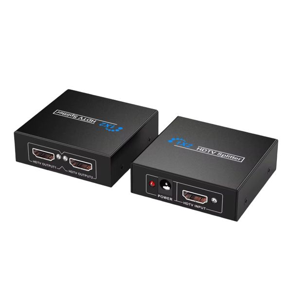 1080P 3D HDMI Splitter 1x2 -High-Definition Dual Display Output-Plug &amp; Play