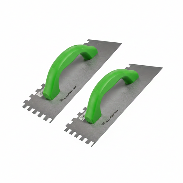 Kaufmann Stainless Steel Coarse Edge Trowel with Ergonomic Handle - 2 Pack