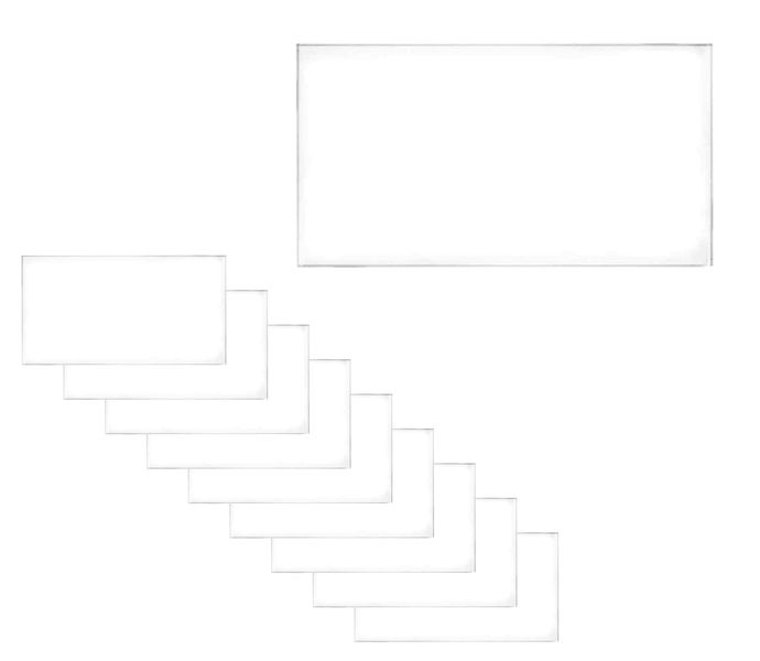 Acrylic Blank Placecard Seating Card