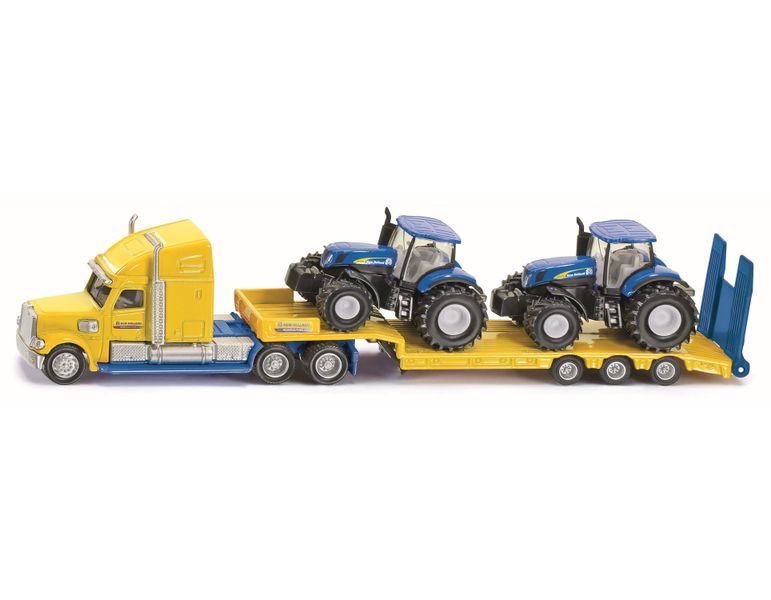Siku 1/87 US Truck with New Holland Tractors