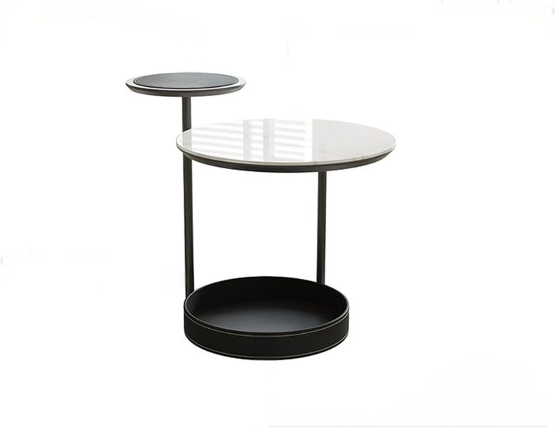 Round Drink Table, Small Side Table for Small Spaces