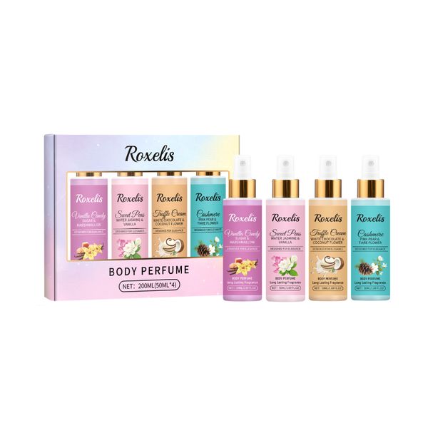 4 Piece Perfume Eau De Parfum for Women Long-Lasting Fragrance Body EDP 50ml