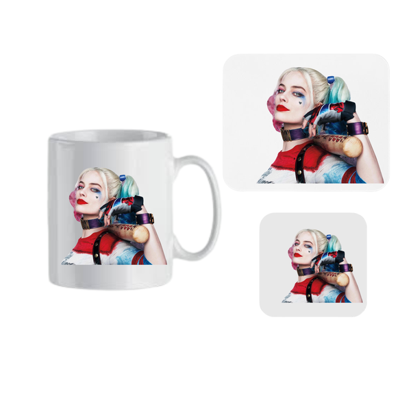 Mug - Coaster and Mouse Pad Combo - Harley Quinn
