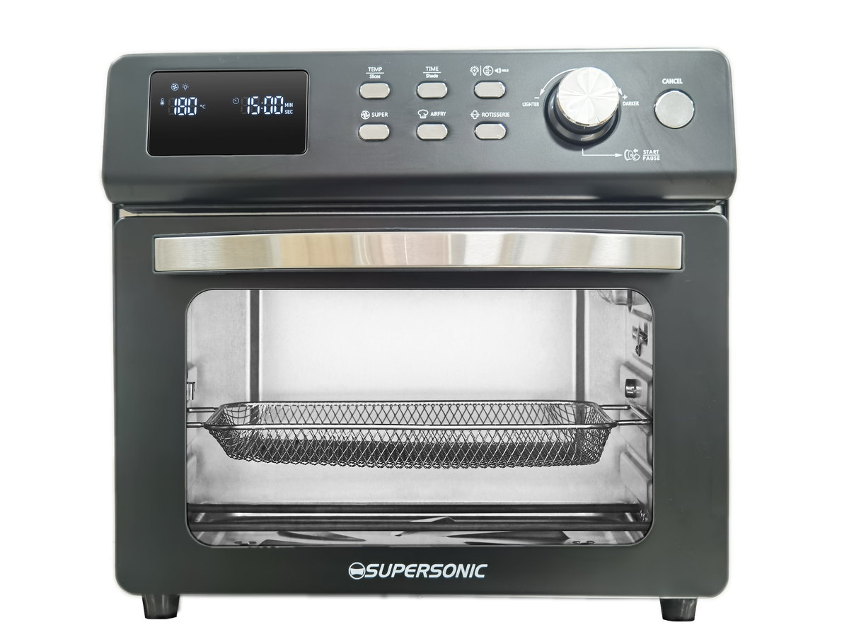 Supersonic Smart Digital Air Fryer Toaster Oven Combo 25L & 6