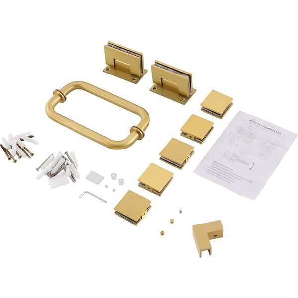 Shower Hardware Accessories for Frameless Hinged Shower Doors