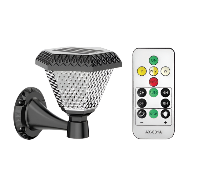 Wall lamp, waterproof outdoor solar garden light