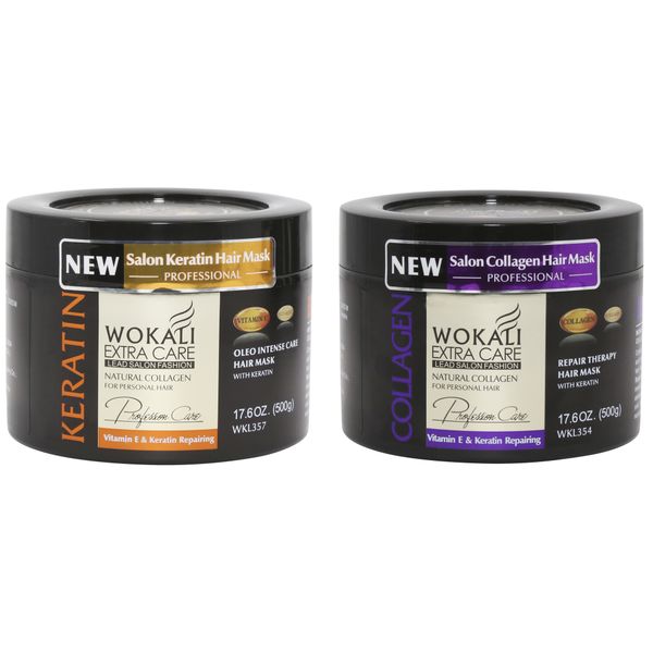 Wokali Repair Therapy and Oleo Intense Care Hair Mask - Keratin Combo