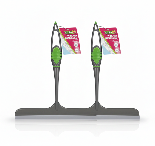 Disa 22cm Window Cleaner with Rubber Blade and Anti-Slip Handle - 2 Pack