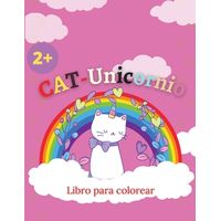 Libro para colorear CAT-Unicornio: Gato Unicornio P?ginas para colorear