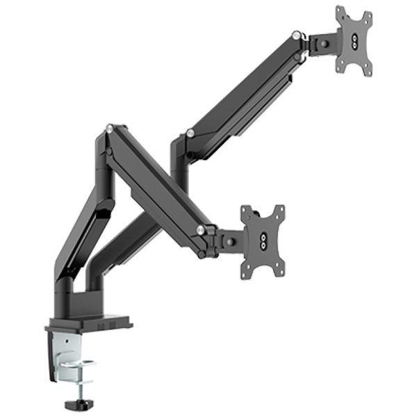 Dual Monitor Desk Mount, Adjustable Gas Spring Monitor Arm Fits 13-32 inch