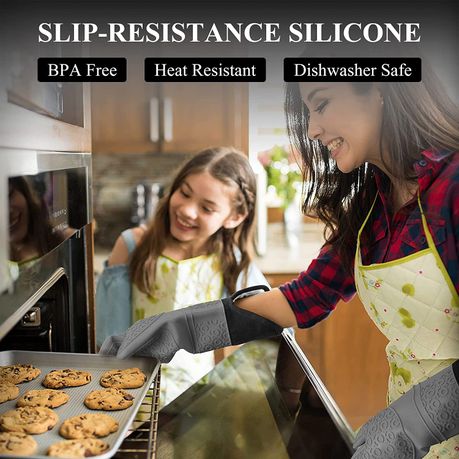 Silicone Oven Mitts And Pot Holder, Thickened Heat Resistant Gloves And Heat  Insulation Pad, Non-slip Bpa-free Oven Mitts For Bbq, Baking, Cooking,  Grilling, Hot Pads For Hot Dishes Or Pans, Home Kitchen