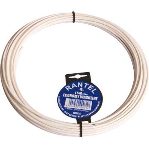 Bulk Pack x 4 Wash Line 3x15m Wire Core PVC Coated