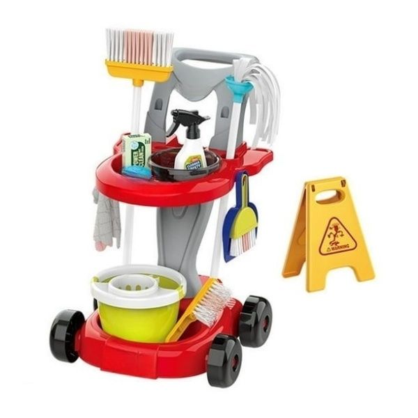 Kids Cleaning Trolley Playset