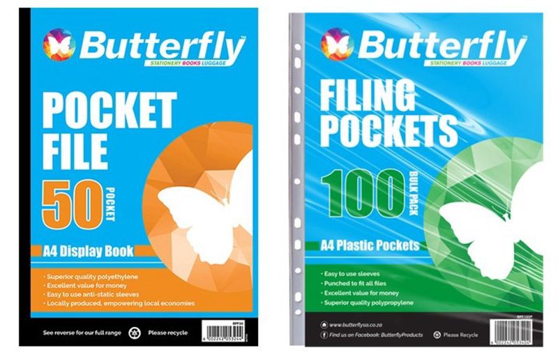 Pocket Display File (50) &amp; Filing Pockets (100) Bundle