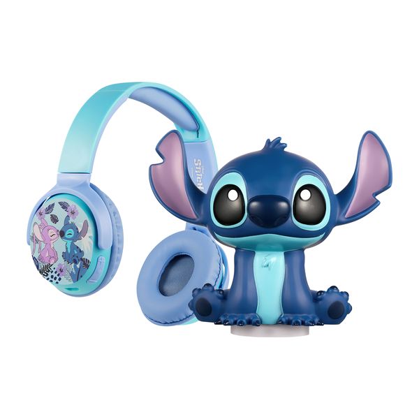 Disney Stitch Bluetooth Headphones &amp; Soft Touch Light Combo for kids