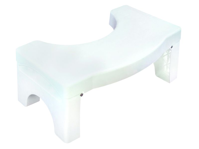 Casa - Stoop 'n Poop Foldable Toilet Stool - White