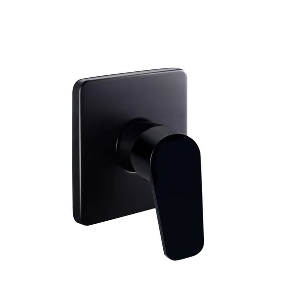 Unique Matte Black Finish Elegant Single Handle Shower Mixer - 1/2