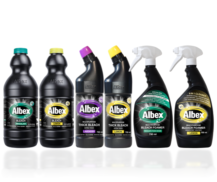Albex Bleach 3-in-1 Cleaning Combo - Thick Bleach, Foamer &amp; Multipurpose