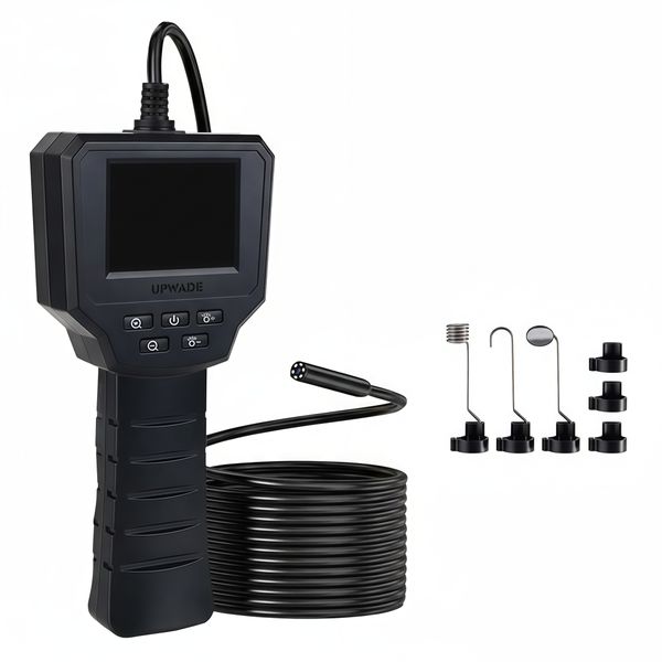 2.4" IPS Handheld Endoscope HD Camera 8mm Industrial Pipe Inspection Tool