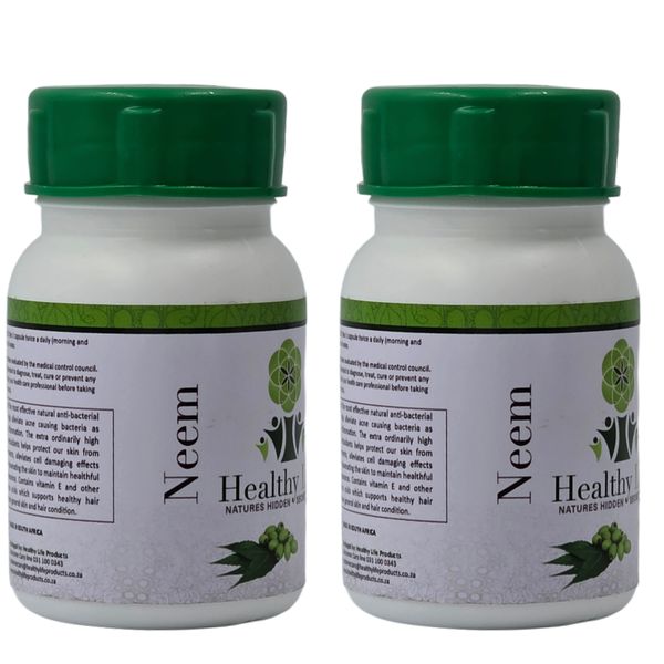 Healthy Life Neem Leaf Capsules 500mg - 60 x 2