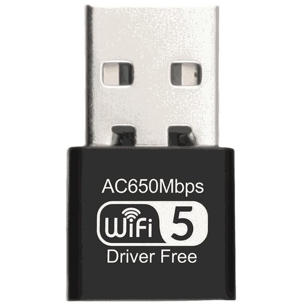 Driver-Free Dual Band USB WiFi Adapter 650Mbps RTL8811CU for Windows