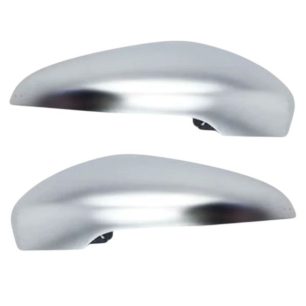 Mirror Cover Caps Compatible with VW Golf 6 - Chrome - Set