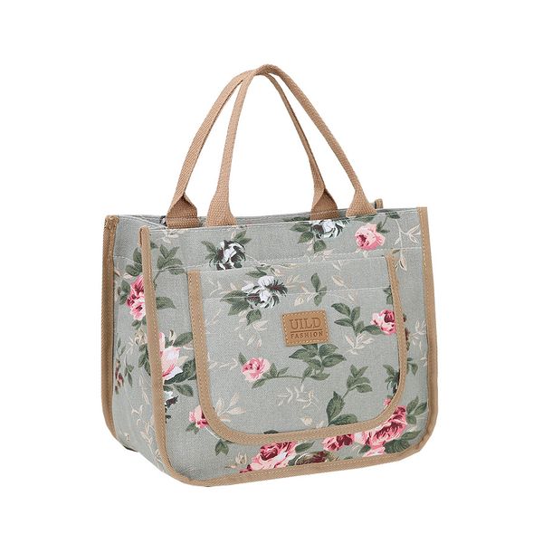 Fashionable And Simple Printing Thickened Portable Lunch Bag For Outing